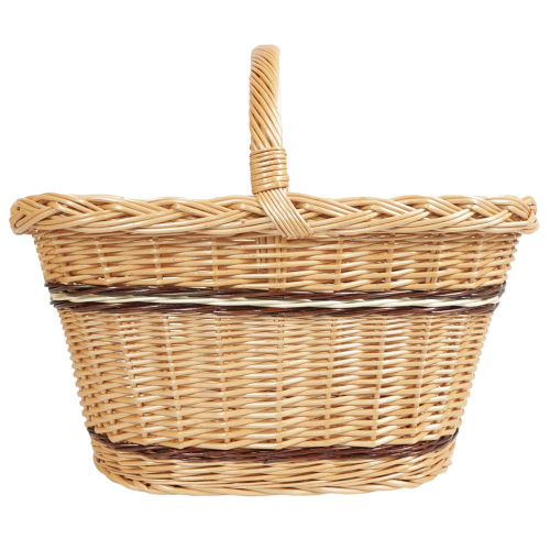 Einkaufskorb Handkorb Weide Korb ungefüttert (52x34x27/43)