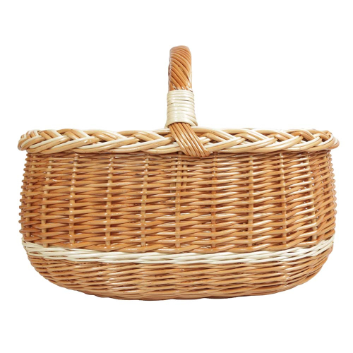 Einkaufskorb Handkorb Weide Korb ungefüttert (48x35x23/36)