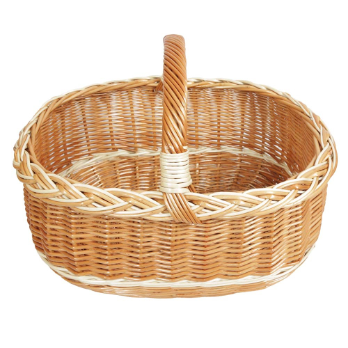 Einkaufskorb Handkorb Weide Korb ungefüttert (48x35x23/36)