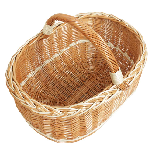 Einkaufskorb Handkorb Weide Korb ungefüttert (48x35x23/36)