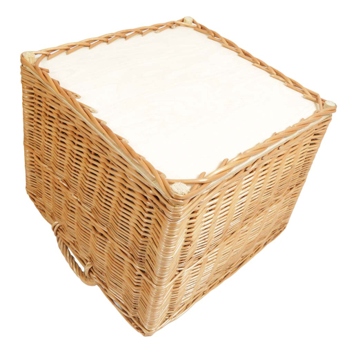 Holzkorb Kaminholzkorb Tragekorb Korb für Holz aus Weide (46x45x35/42)