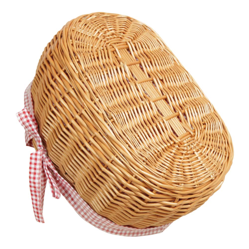 Einkaufskorb Handkorb Weide Korb gefüttert (45x35x22/35)