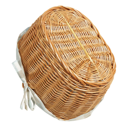 Einkaufskorb Handkorb Weide Korb gefüttert (50x38x24/38)