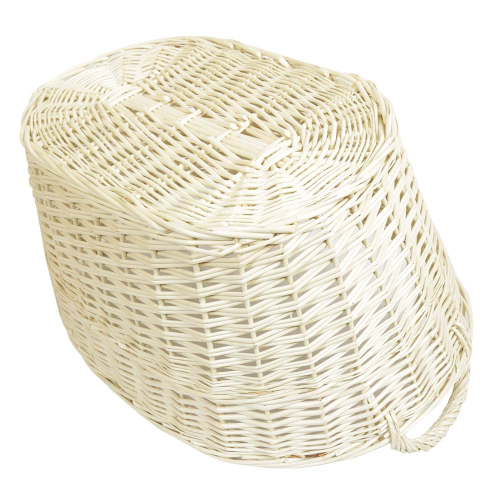 Wäschekorb aus Weide, Korb für Wäsche klassisch geflochten (62x43x27/32)