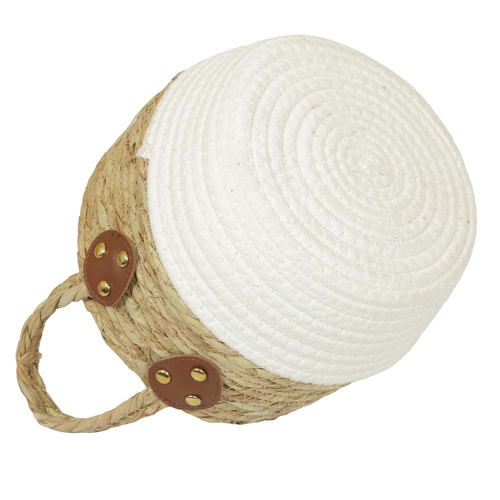 Pflanzkorb, Gartenkorb, Korb mit Kunststofffolie (D:22cm)