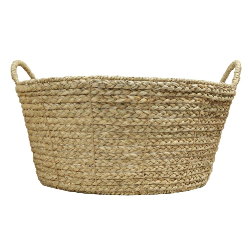 Pflanzkorb, Gartenkorb, Korb mit Kunststofffolie (D:45cm)