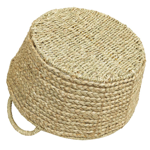 Pflanzkorb, Gartenkorb, Korb mit Kunststofffolie (D:40cm)