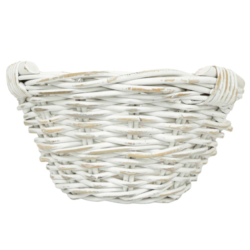 Pflanzkorb, Gartenkorb, Dekokorb aus Rohr (D:28cm)