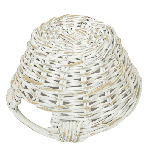 Pflanzkorb, Gartenkorb, Dekokorb aus Rohr (D:28cm)