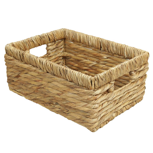 Regalkorb, Dekokorb aus Wasserhyazinthe (35x25x15)
