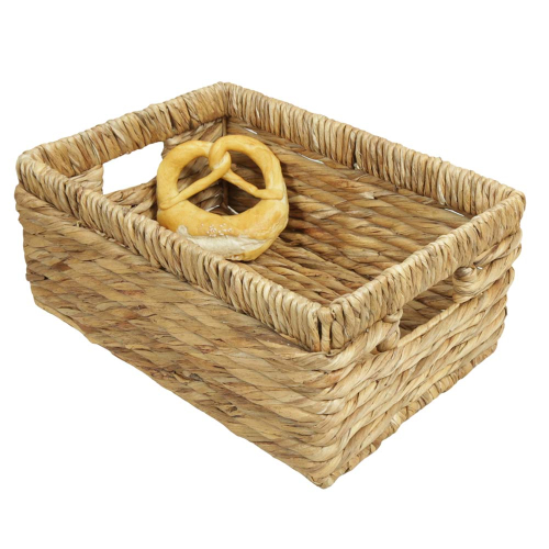 Regalkorb, Dekokorb aus Wasserhyazinthe (35x25x15)