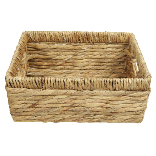Regalkorb, Dekokorb aus Wasserhyazinthe (35x25x15)