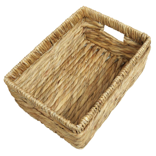 Regalkorb, Dekokorb aus Wasserhyazinthe (35x25x15)