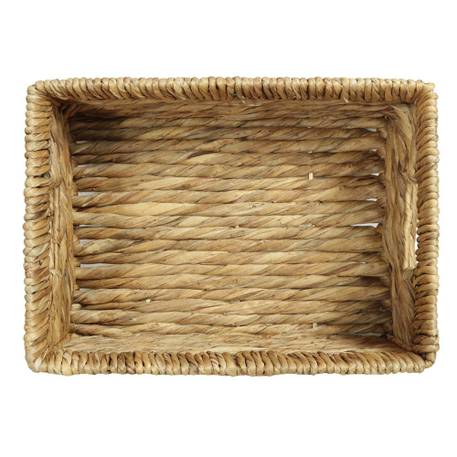 Regalkorb, Dekokorb aus Wasserhyazinthe (35x25x15)