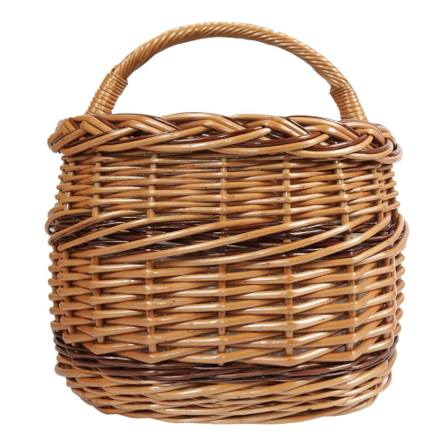 Einkaufskorb Handkorb Weide Korb gefüttert (51x35x25/37)