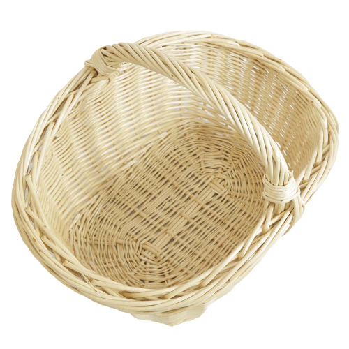 Einkaufskorb Handkorb helle Weide Korb ungefüttert (46x35x21/36)