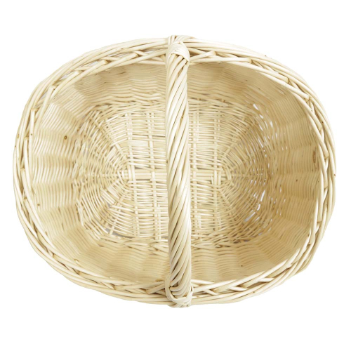 Einkaufskorb Handkorb helle Weide Korb ungefüttert (46x35x21/36)