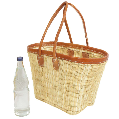 Markttasche Strandtasche Korbtasche Natur aus Jonc-Geflecht (45x25x30/58)