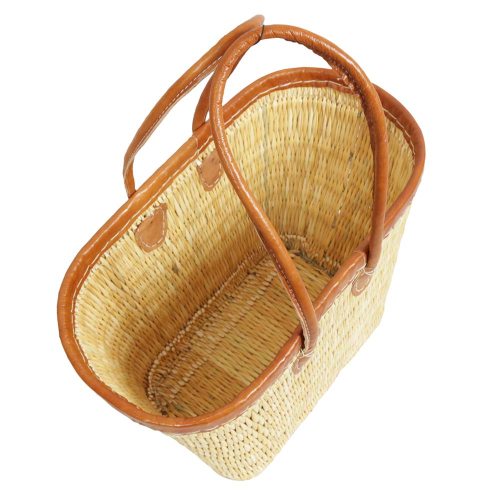 Markttasche Strandtasche Korbtasche Natur aus Jonc-Geflecht (45x25x30/58)