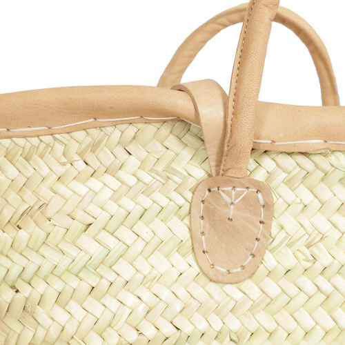 Strandtasche Korbtasche Natur aus Palmblatt (50x20x35/47)