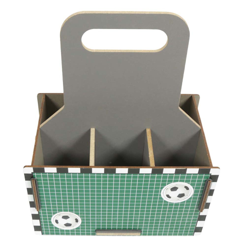 Flaschenträger "Torwand", Flaschenkorb, Korb für 6 Flaschen (25x16x15/32)