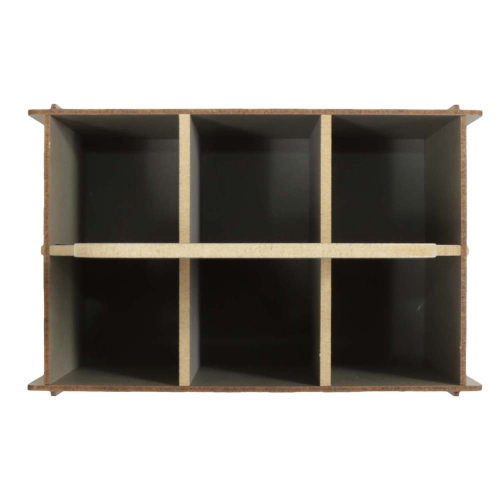 Flaschenträger "Torwand", Flaschenkorb, Korb für 6 Flaschen (25x16x15/32)