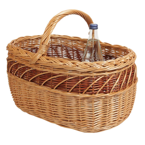 Einkaufskorb Handkorb Weide Korb ungefüttert (45x31x23/35)