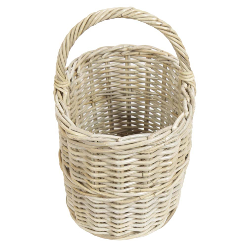 Einkaufskorb Handkorb ungefüttert Korb aus Rohr (47x31x30/46)