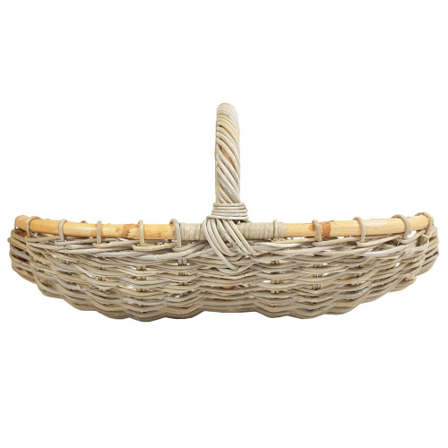 Gartenkorb Geschenkkorb Einkaufskorb Handkorb ungefüttert Korb aus Rohr (59x36x13/31)