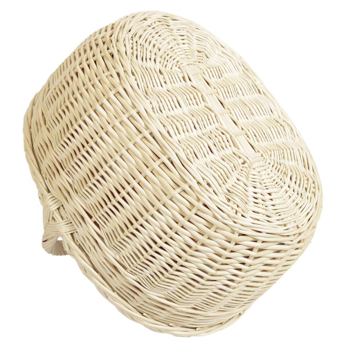 Einkaufskorb Handkorb Weide Korb gefüttert (45x36x20/37)