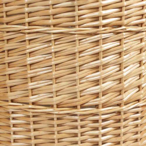 Wäschekorb, Wäschesammler gefüttert - Korb für Wäsche aus Weidespan (44x32x48)