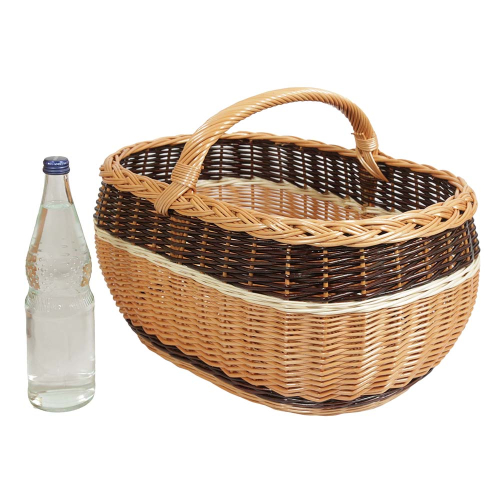 Einkaufskorb Handkorb Weide Korb ungefüttert (50x35x25/35)