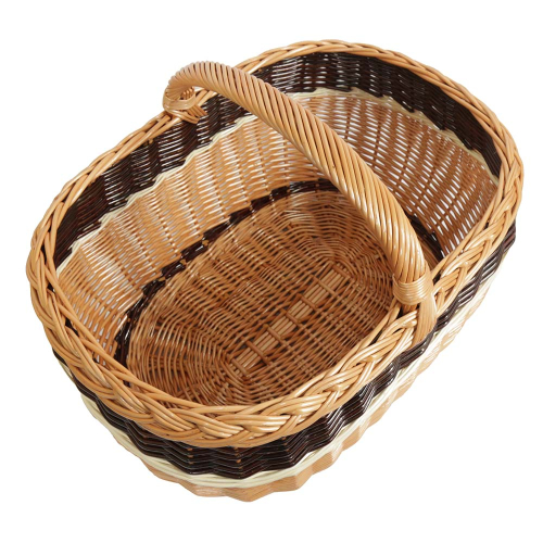 Einkaufskorb Handkorb Weide Korb ungefüttert (50x35x25/35)