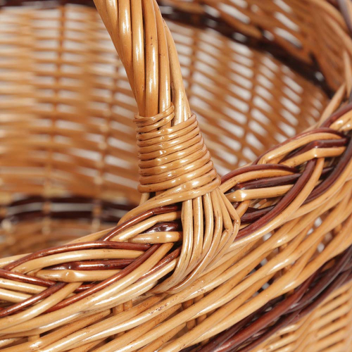 Einkaufskorb Handkorb Weide Korb ungefüttert (43x37x22/35)