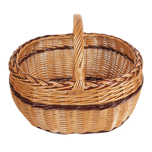 Einkaufskorb Handkorb Weide Korb ungefüttert (43x37x22/35)