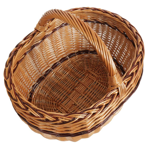 Einkaufskorb Handkorb Weide Korb ungefüttert (43x37x22/35)