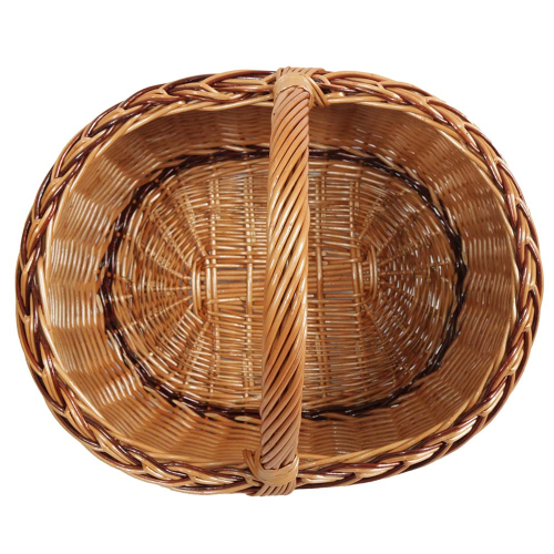 Einkaufskorb Handkorb Weide Korb ungefüttert (43x37x22/35)