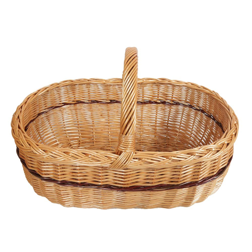 Einkaufskorb Handkorb Weide Korb ungefüttert (53x33x22/36)