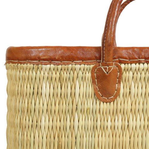 Markttasche Strandtasche Korbtasche Natur aus Jonc-Geflecht (45x20x31/43)