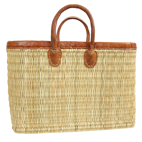 Markttasche Strandtasche Korbtasche Natur aus Jonc-Geflecht (45x20x31/43)