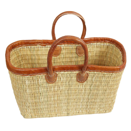 Markttasche Strandtasche Korbtasche Natur aus Jonc-Geflecht (45x20x31/43)