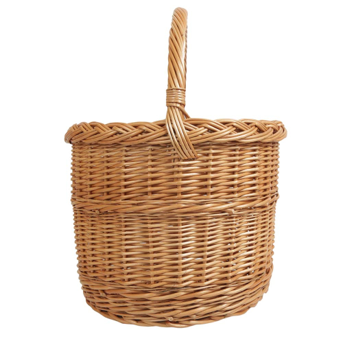 Einkaufskorb Handkorb Flaschenkorb Weide Korb rund (D:35)