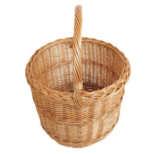 Einkaufskorb Handkorb Flaschenkorb Weide Korb rund (D:35)