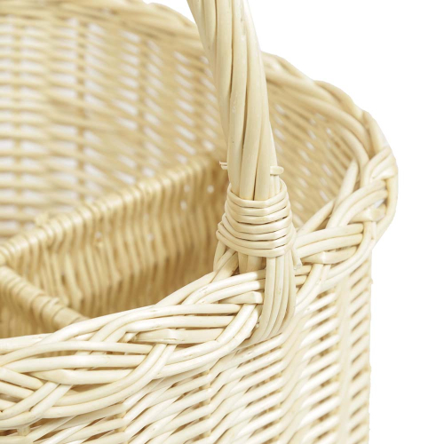 Flaschenkorb Korb für 6 Flaschen aus Weide (30x29x20/38)