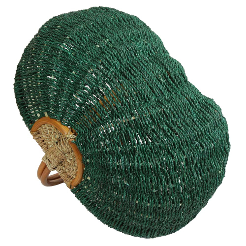 Einkaufskorb Handkorb ungefüttert Korb aus Seegras mit Rattanhenkel (49x33x21/36)