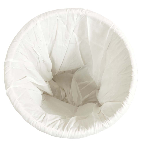 Wäschekorb gefüttert - Korb für Wäsche aus gesottener Weide (D:46)