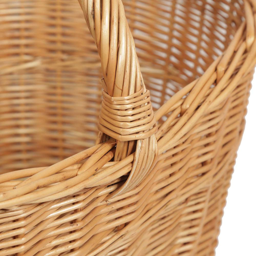 Einkaufskorb Handkorb Weide Korb ungefüttert sehr groß (53x36x25/42)