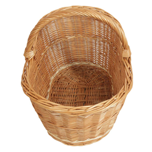 Einkaufskorb Handkorb Weide Korb ungefüttert sehr groß (53x36x25/42)