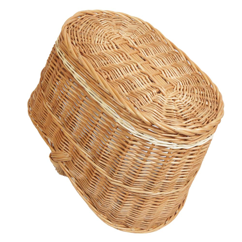 Einkaufskorb Handkorb Weide Korb ungefüttert sehr groß (53x36x25/42)