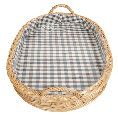 Korbtablett, Tablett aus Weide, Trage - Korb - Tablett (52x37x7/12)